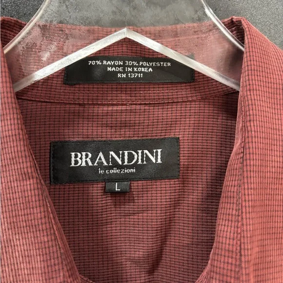 Blaken Men's Casual Maroon Button Down Shirt - Picture 3 of 5